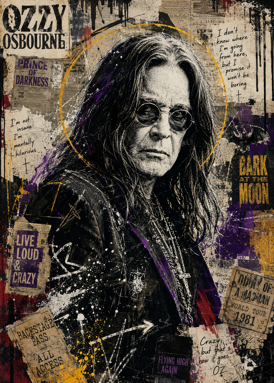 Ozzy- Custom 5x7 Canvas