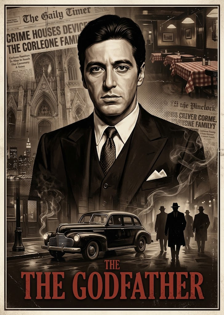 The Godfather — 5×7 Canvas Art