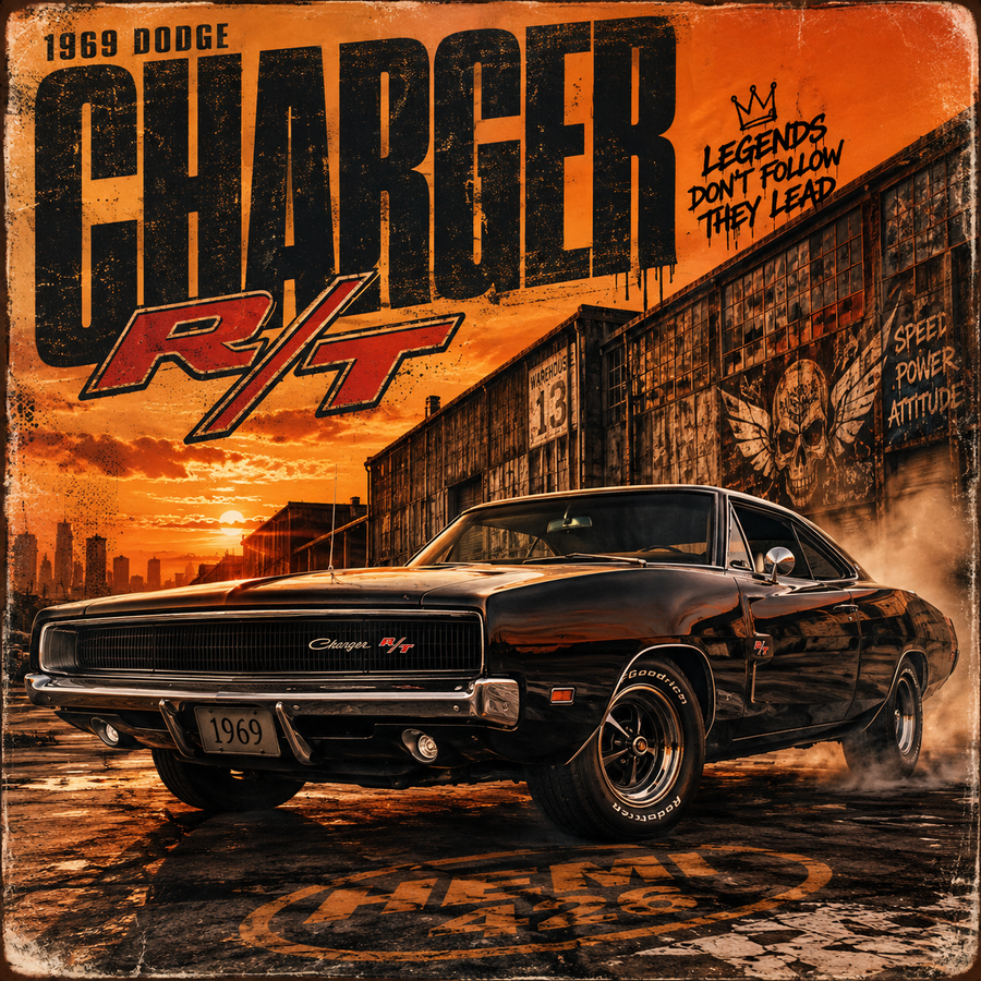 1969 Dodge Charger R/T – Automotive 4x4 Tile