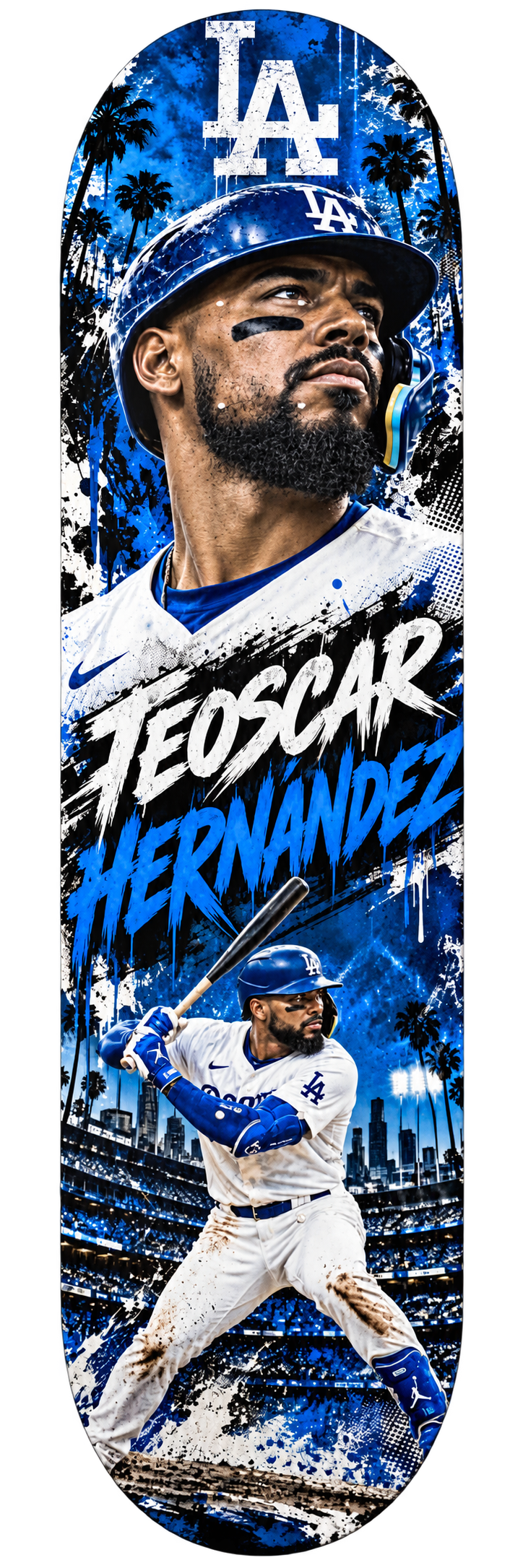Teoscar Hernández — Dodgers Skateboard Deck