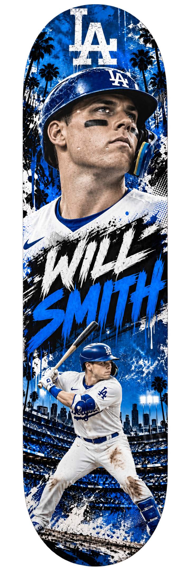 Will Smith — Dodgers Skateboard Deck