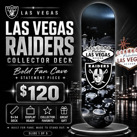 Vegas Football 1- Customized Skateboard