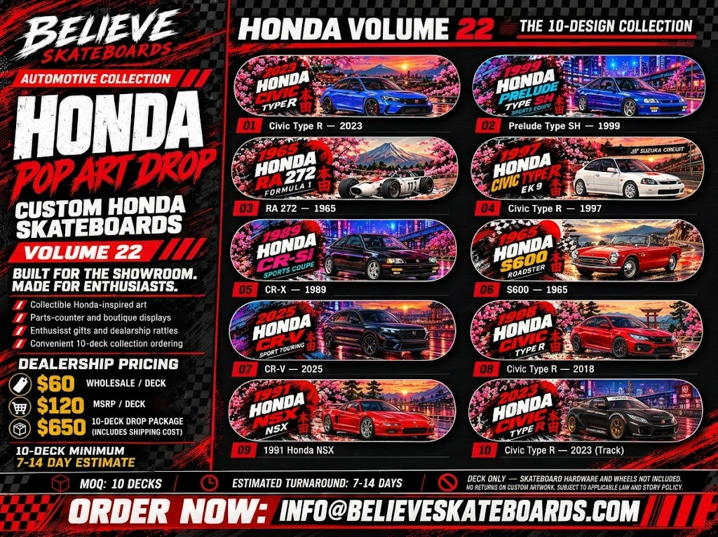 HONDA POP ART DROP — VOLUME 22 | 10-DECK COLLECTION dealership catalog