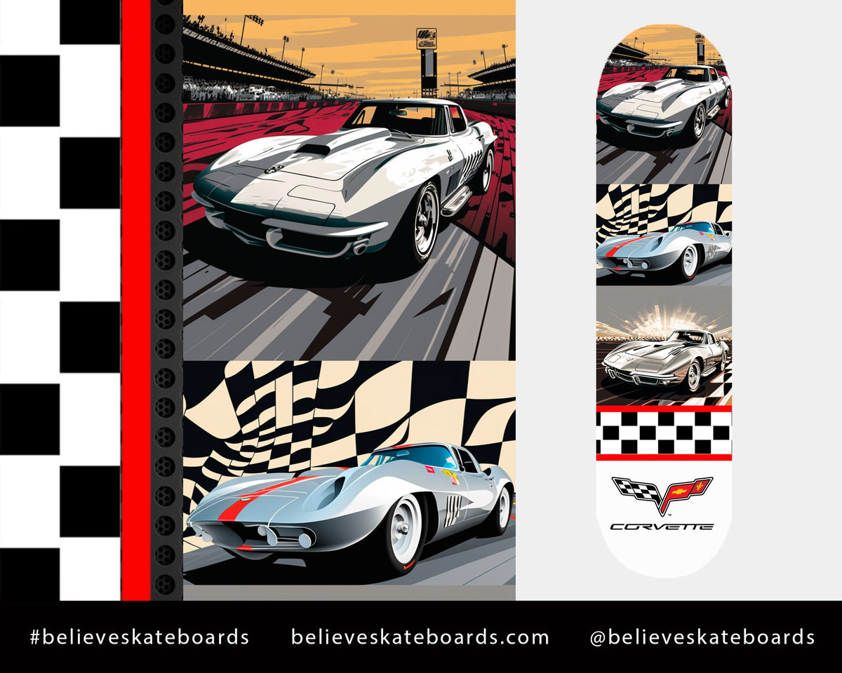Chevy Automotive Art Skateboard Deck — Design 31