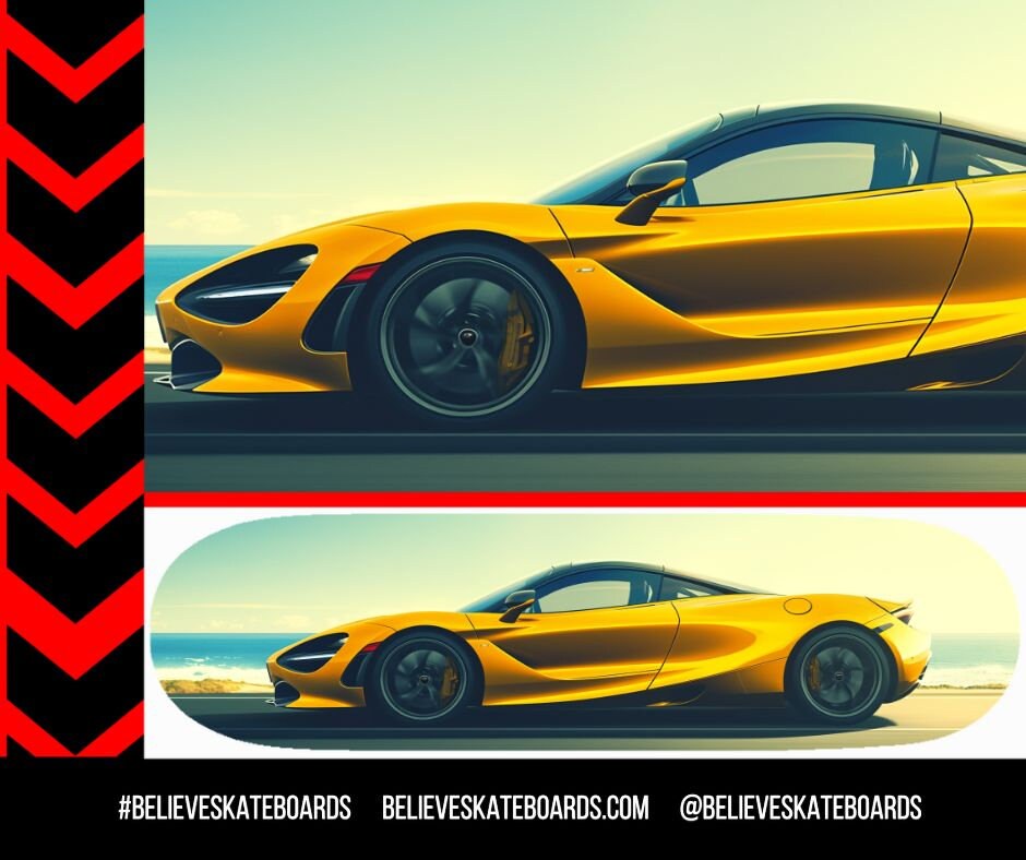 McLaren Automotive Art Skateboard Deck — Design 03
