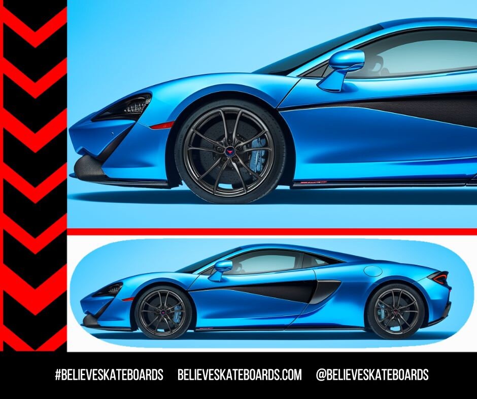 McLaren Automotive Art Skateboard Deck — Design 05