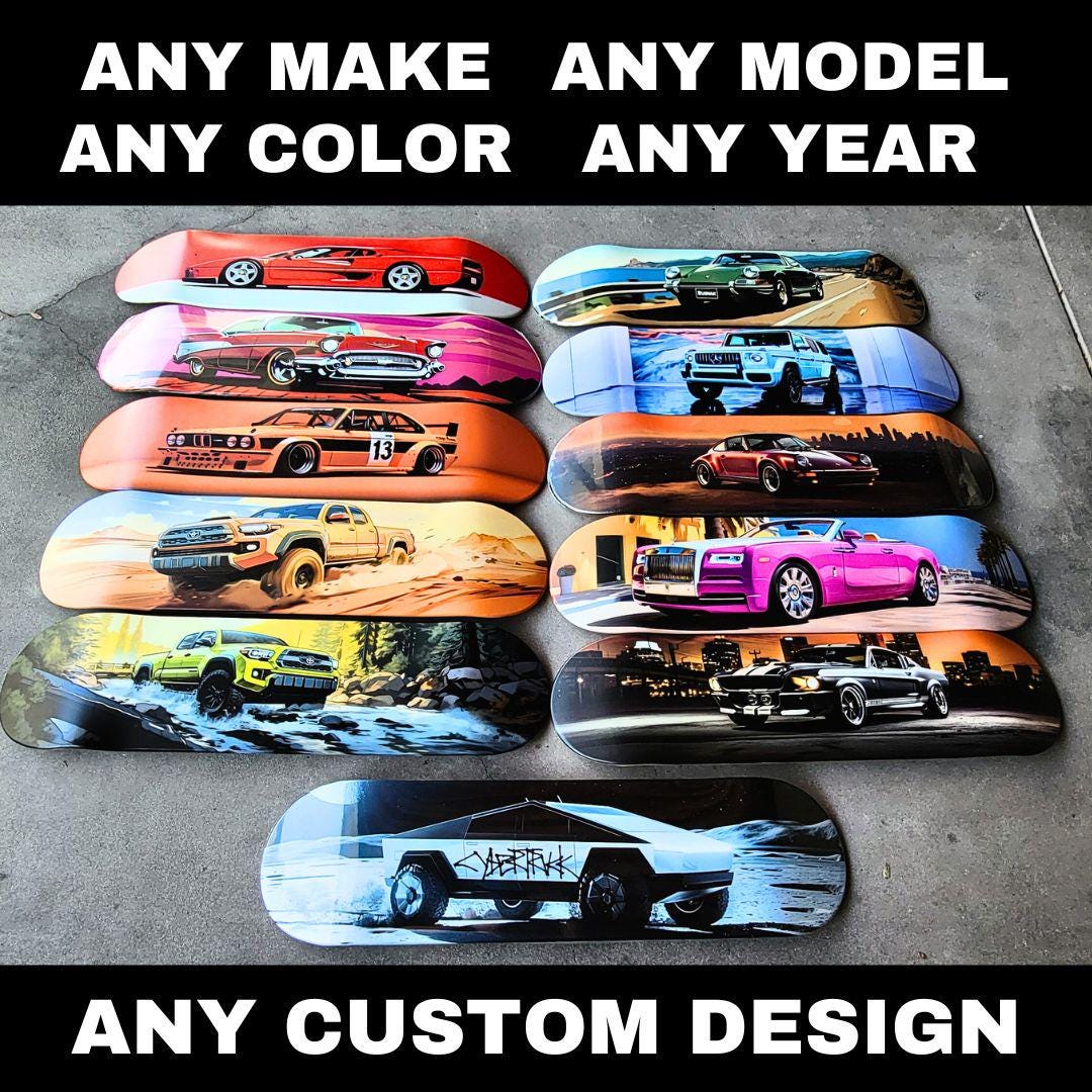Sports Car- Custom Skateboard