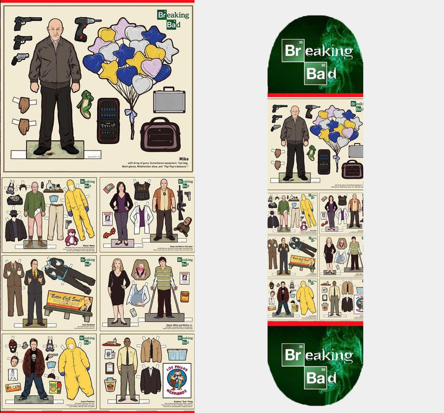 Paper Dolls- Customized Skateboard
