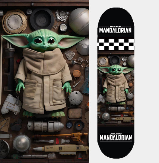 Baby Green Alien- Customized Skateboard