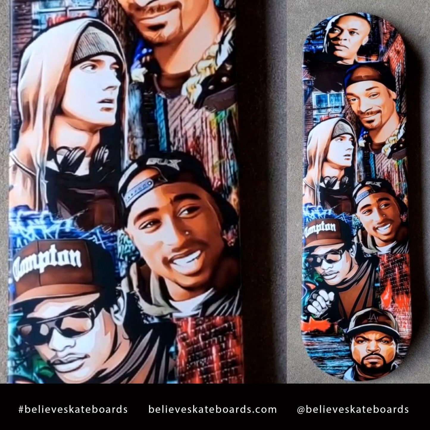 West Coast Hip Hop- Customized Skateboard
