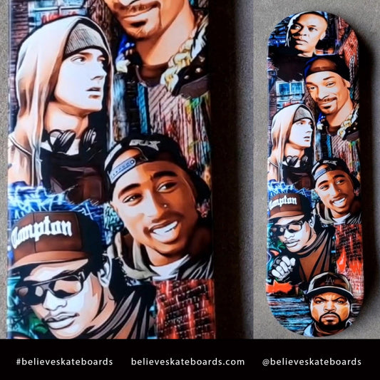 West Coast Hip Hop- Customized Skateboard