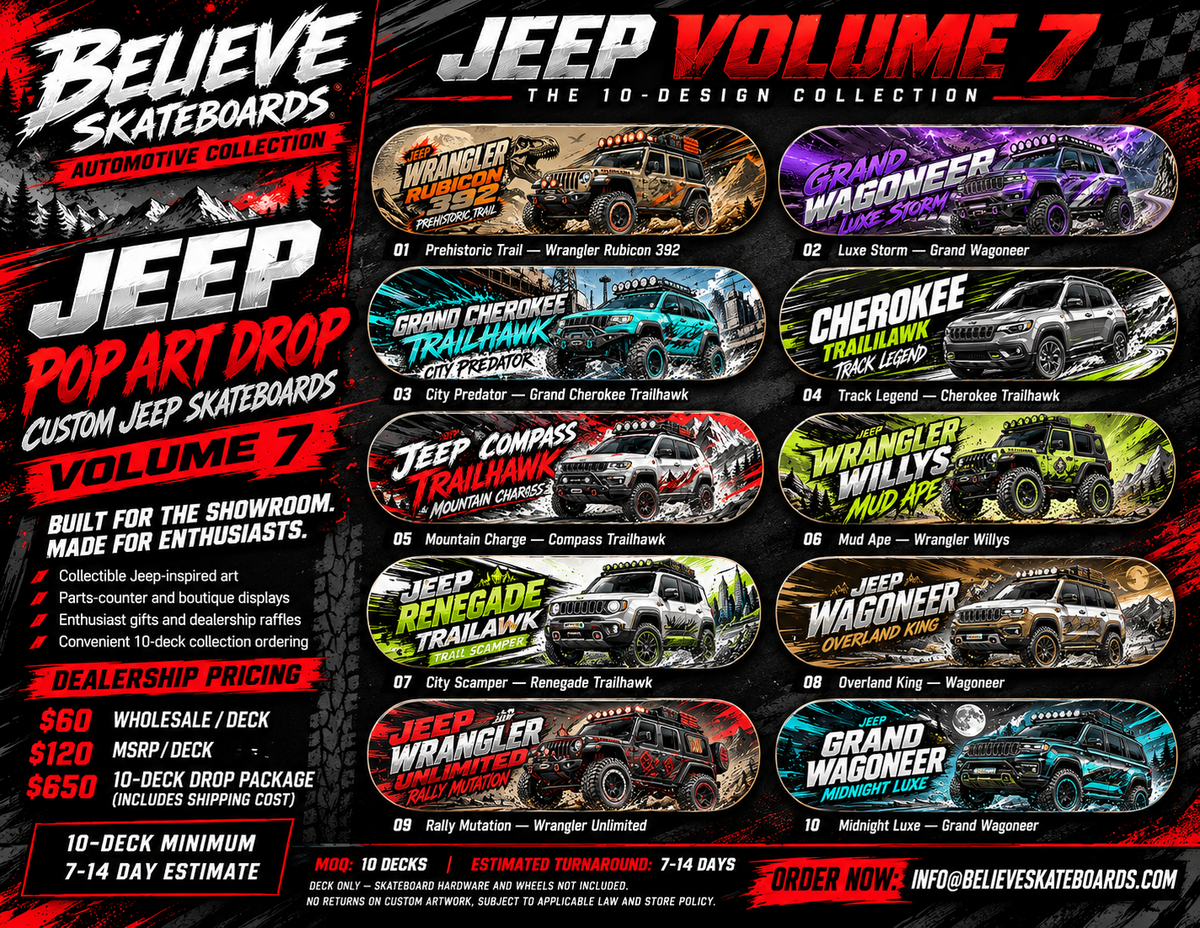 JEEP POP ART DROP — VOLUME 7 | 10-DECK COLLECTION