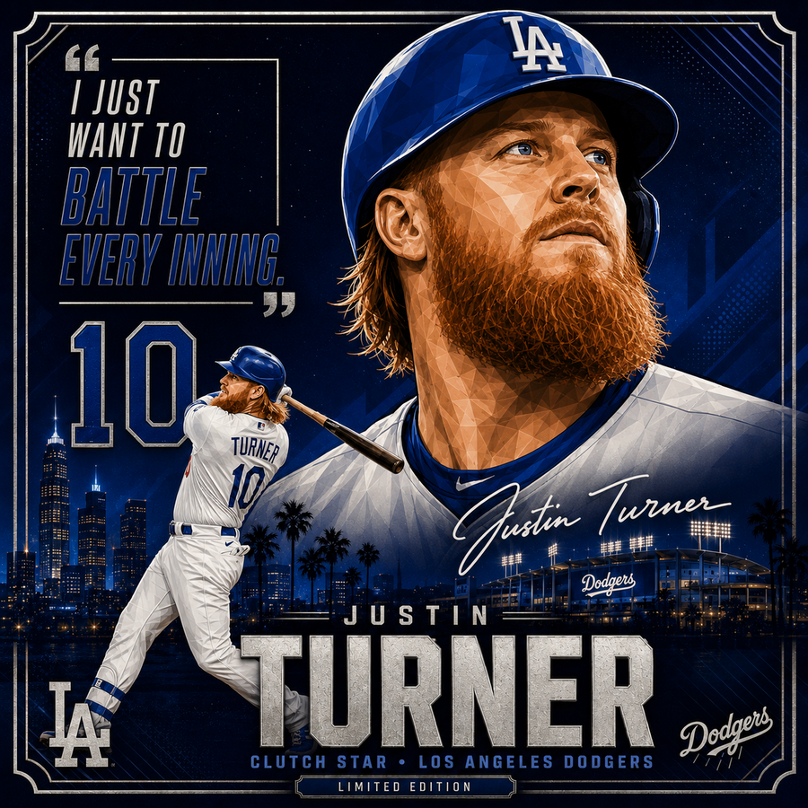Justin Turner — 4×4 Tile