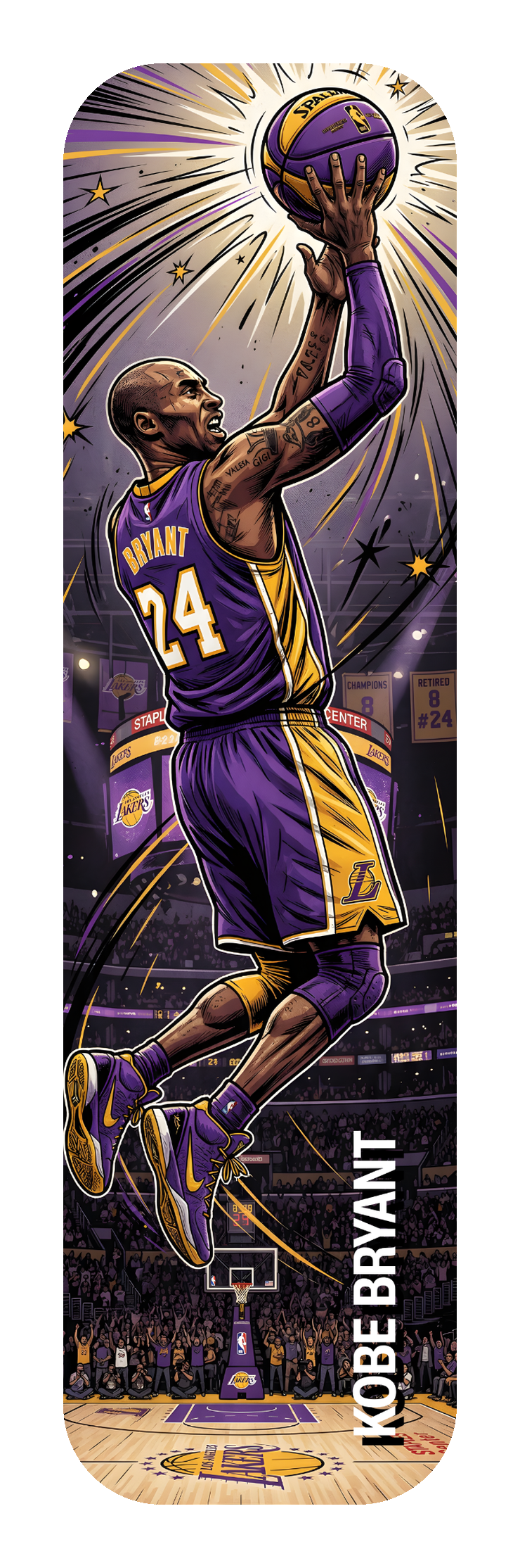 Kobe Bryant Lakers Dunk — Skateboard Deck