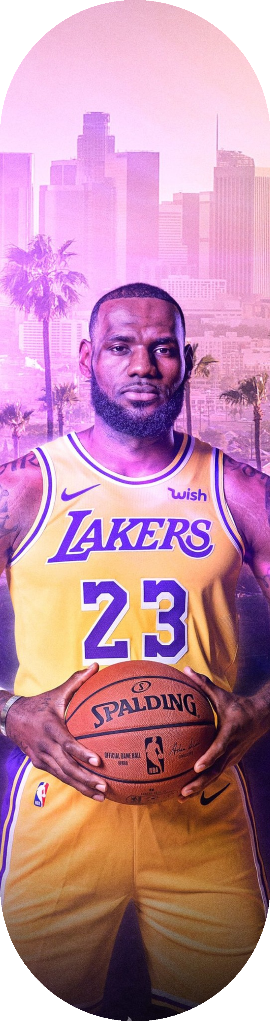 LeBron James Lakers — Skateboard Deck