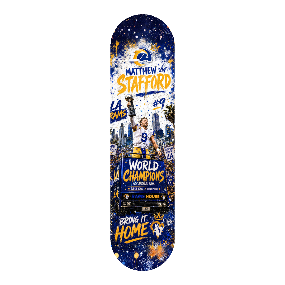 Matthew Stafford Rams World Champions — Skateboard Deck