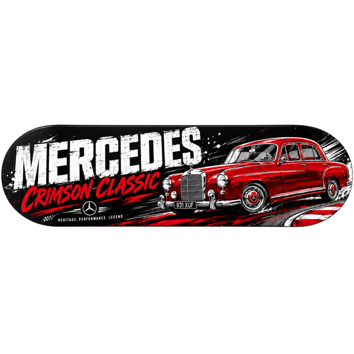 Mercedes Crimson Classic — Skateboard Deck