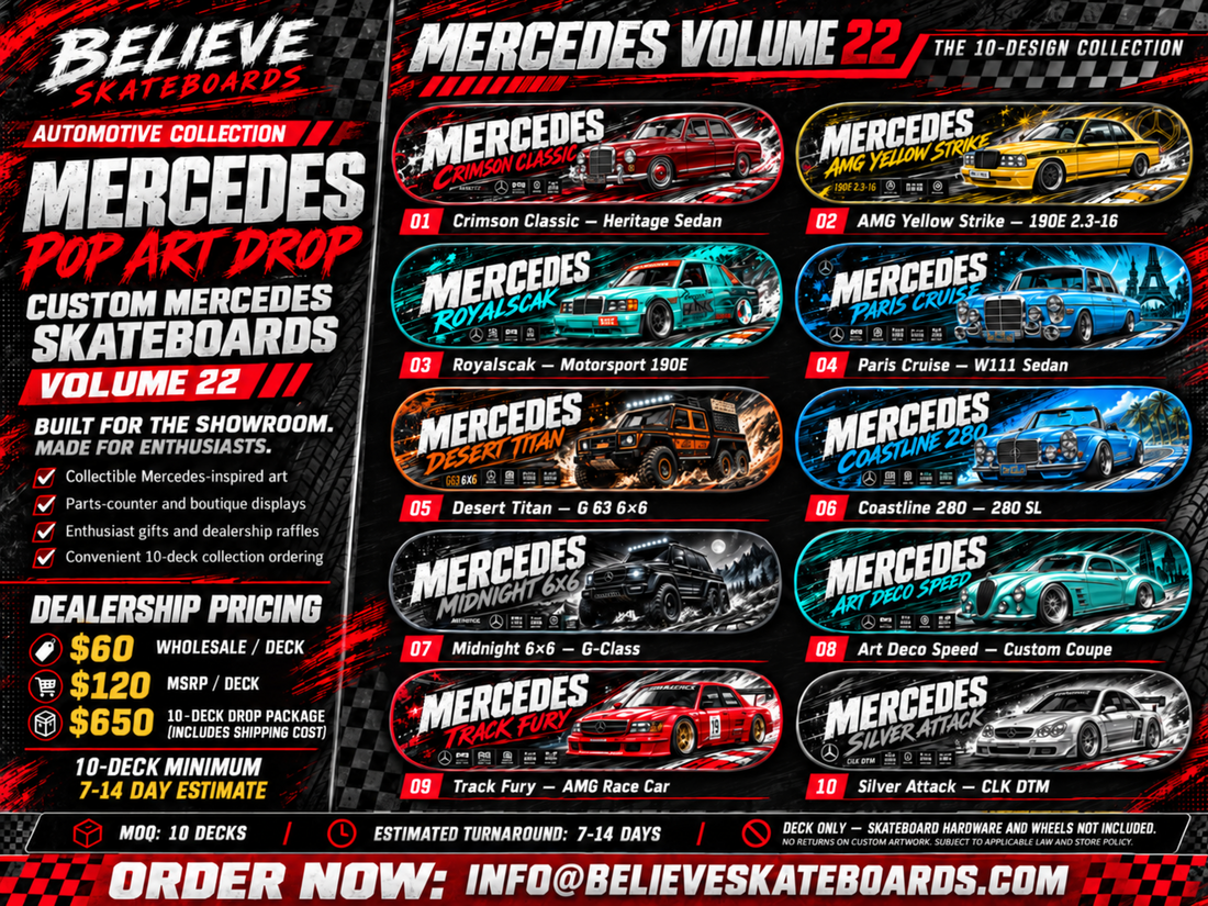 MERCEDES-BENZ POP ART DROP — VOLUME 22 | 10-DECK COLLECTION dealership catalog