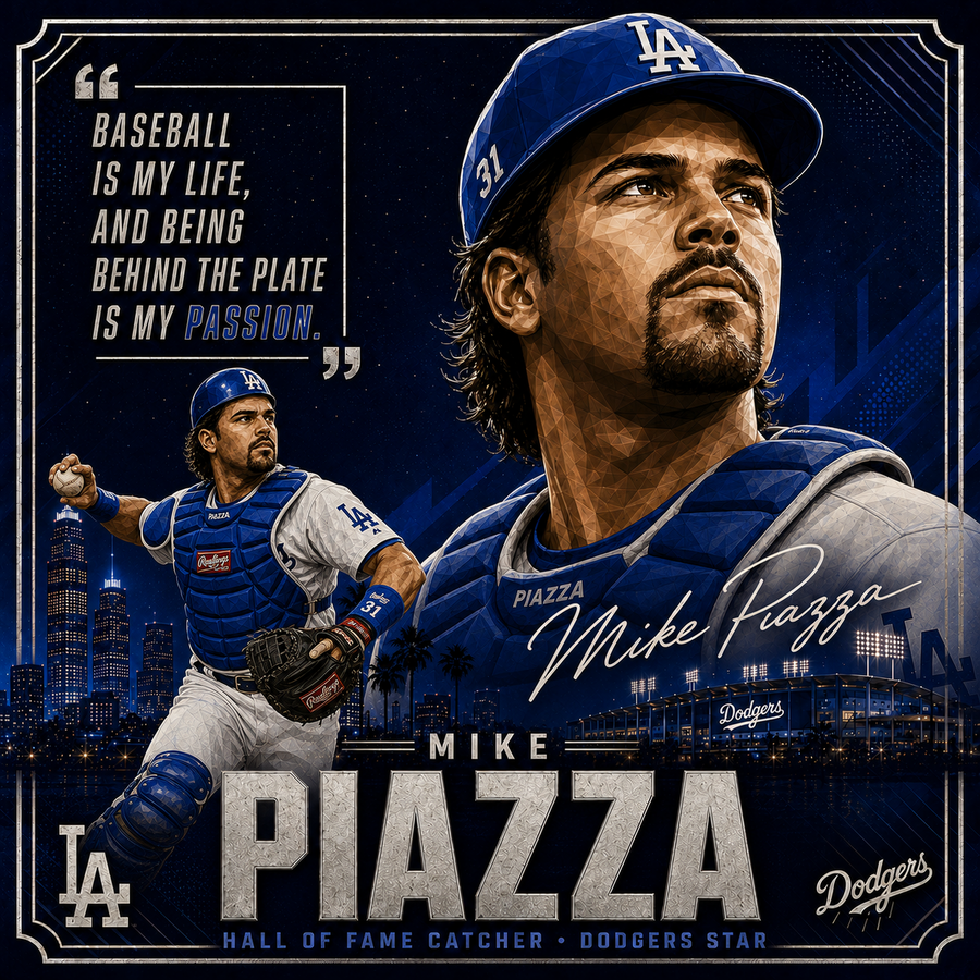 Mike Piazza — 4×4 Tile