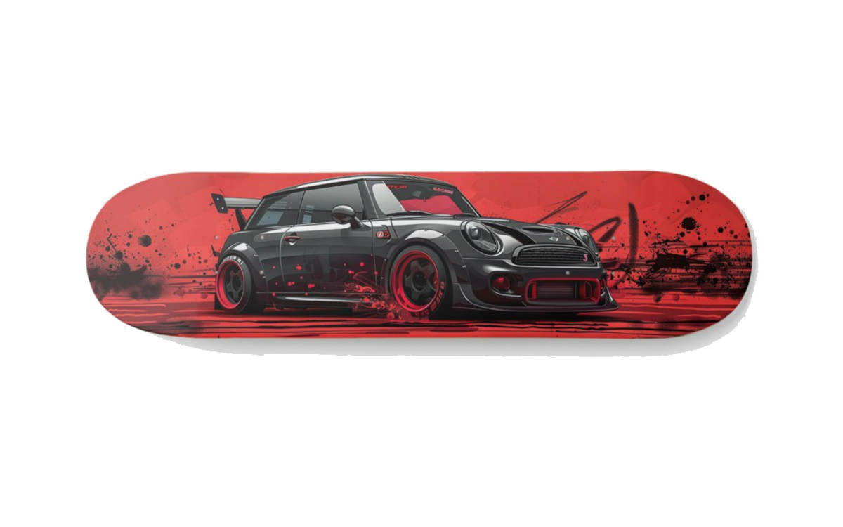Mini Cooper Redline Race — Skateboard Deck