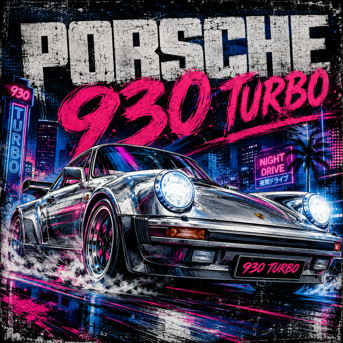 Porsche 930 Turbo – Automotive 4x4 Tile
