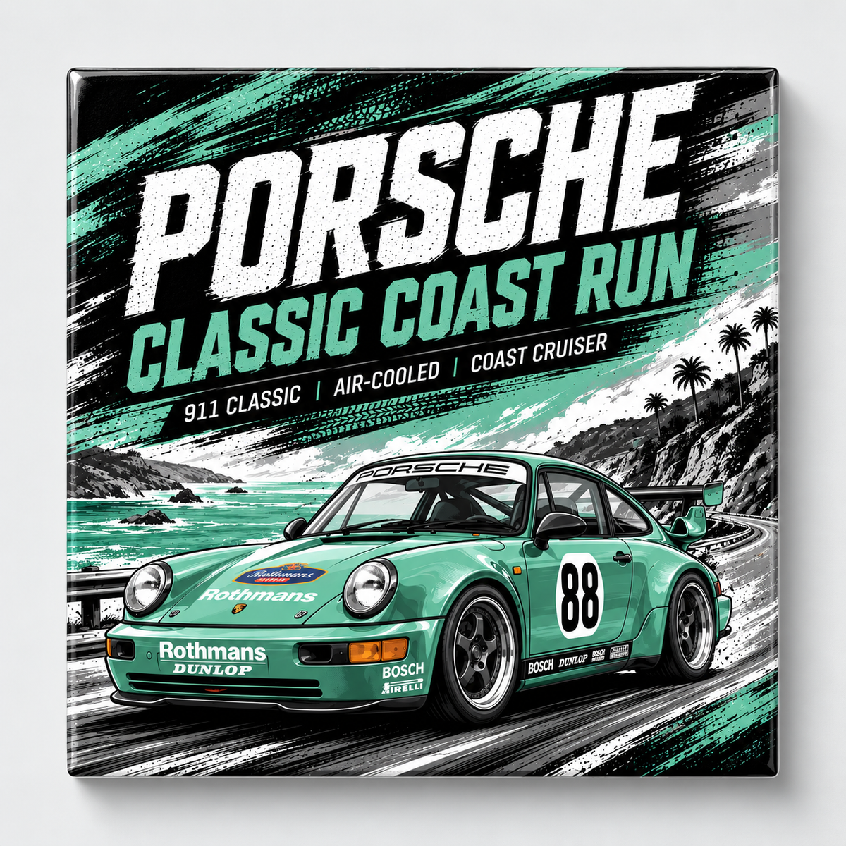 Porsche car themed art