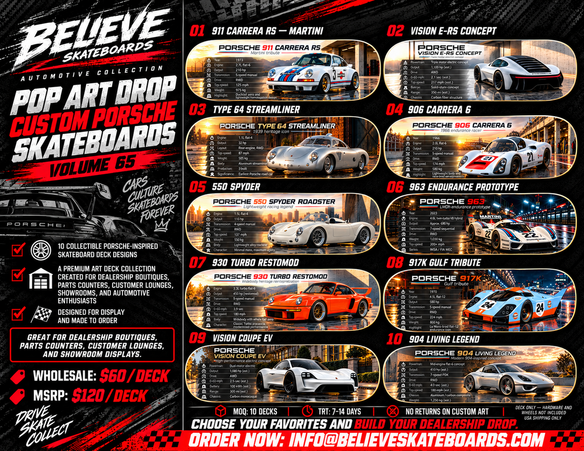 PORSCHE POP ART DROP — VOLUME 65 | 10-DECK COLLECTION
