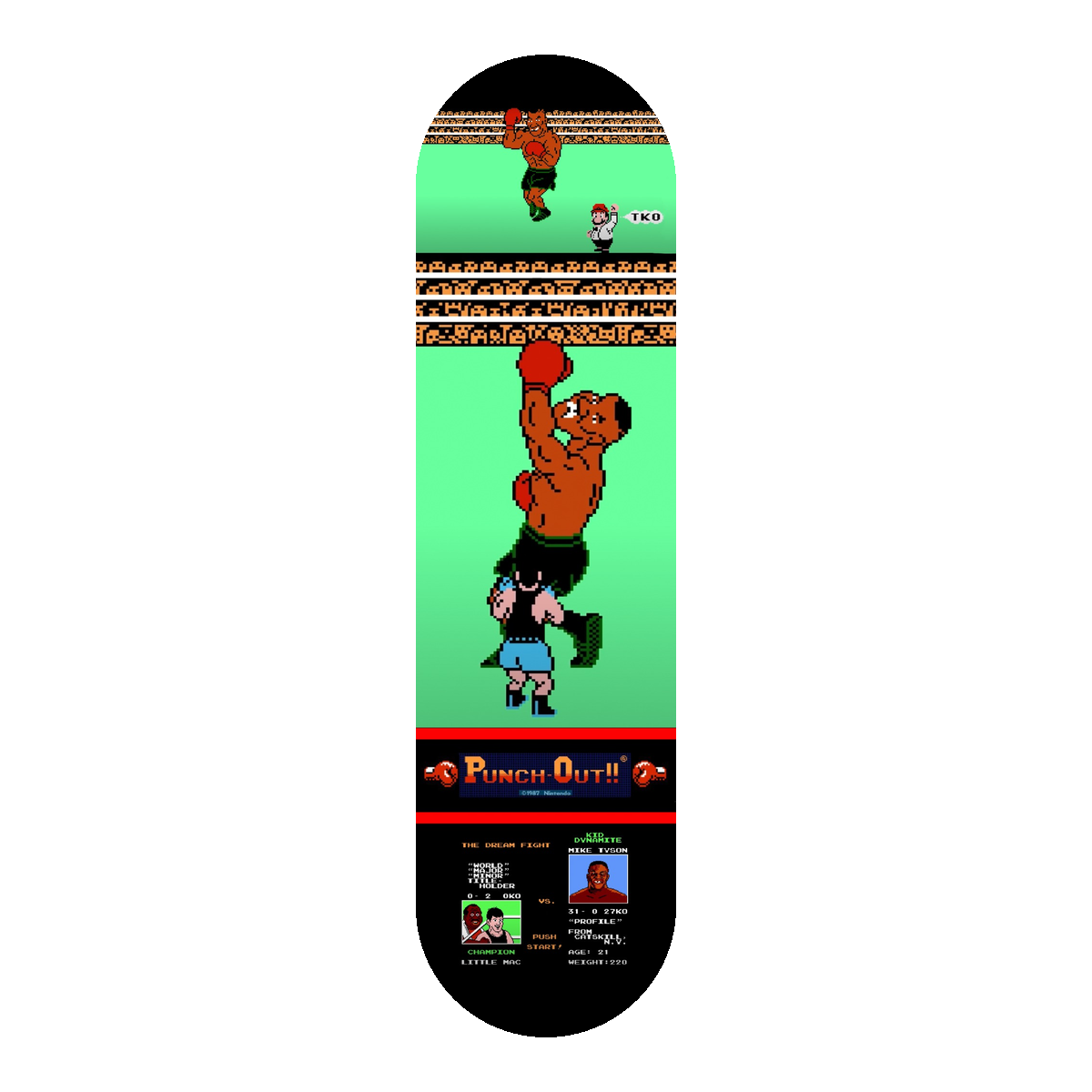 Mike Tyson Punch-Out!! Skateboard Deck