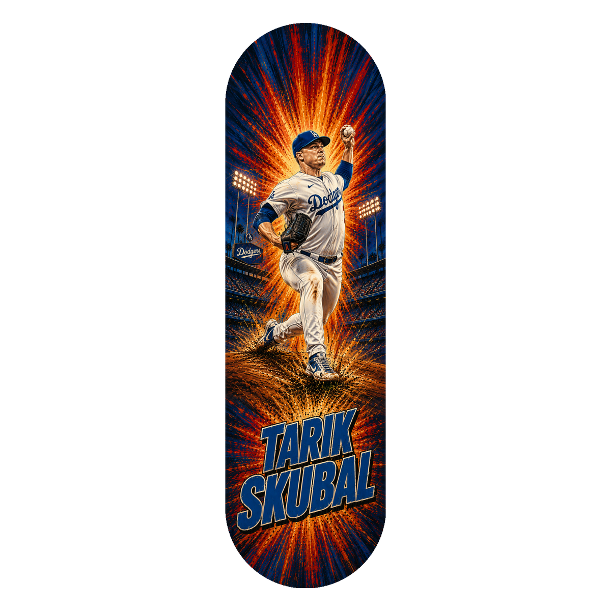Tarik Skubal Fireburst — Skateboard Deck