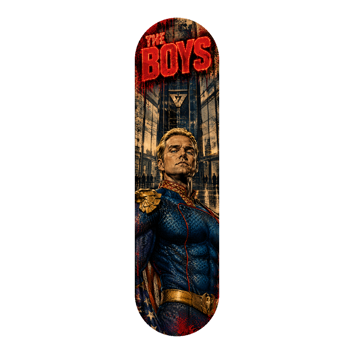 The Boys Homelander Close-Up Skateboard Deck