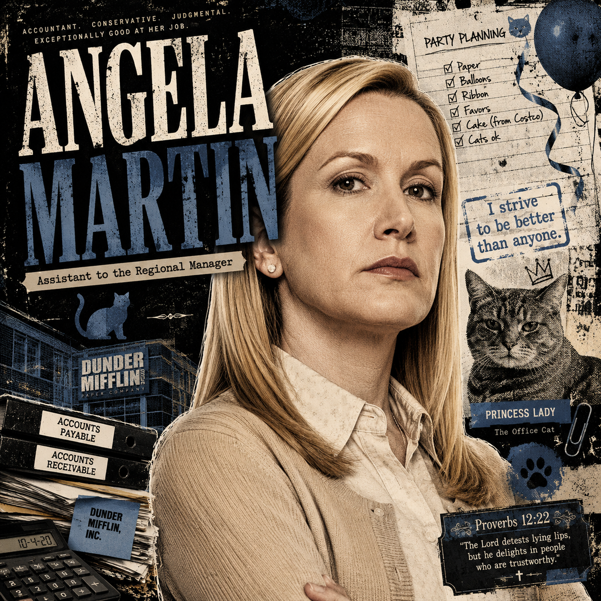 Angela Martin – The Office 4x4 Tile