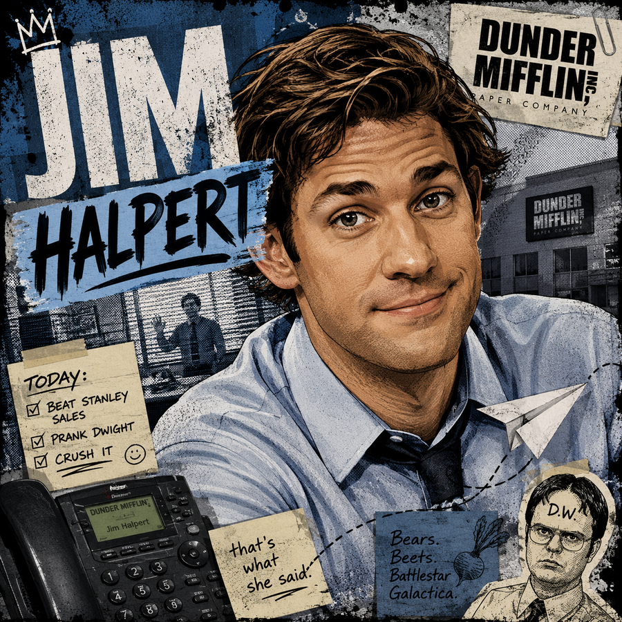 Jim Halpert – The Office 4x4 Tile