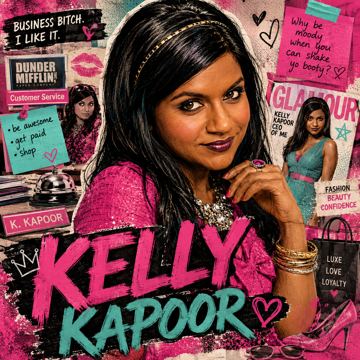 Kelly Kapoor – The Office 4x4 Tile