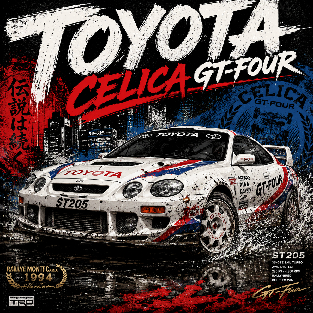 Toyota Celica GT-Four – Automotive 4x4 Tile