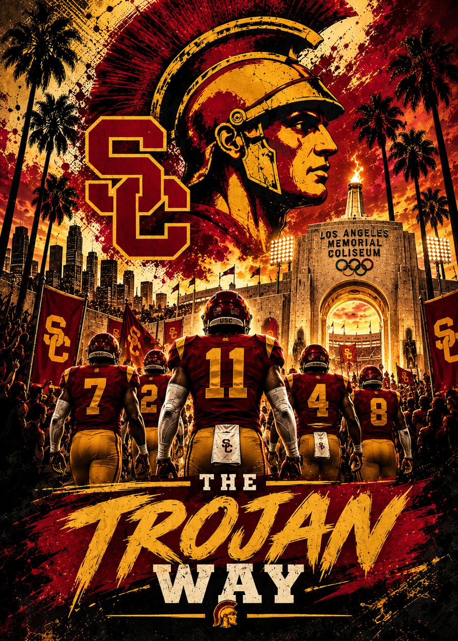 USC Trojans — The Trojan Way — 5×7 Canvas